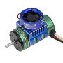 RC Motor Heatsink with 21000 RPM Cooling Fan, Aluminum Motor Radiator with RGB Brushless Engine Motor Heat Sink for 1/8 1/10 Car Truck Buggy SCX10, Tamiya ARRMA Axial TRAXXAS RC Car 4274 4268 Motor