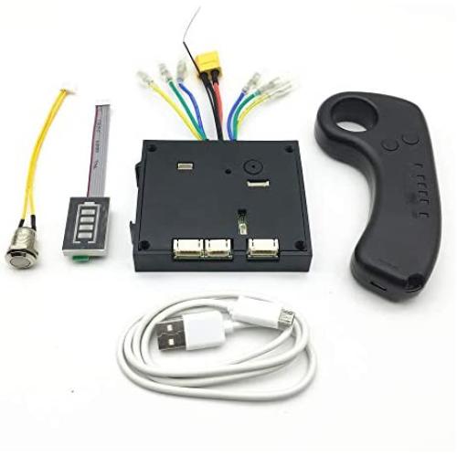 DIY Electric Skateboard ESC Kit,10S 36V Electric Skateboard Controller Longboard + Remote Control Dual Motors ESC Substitute Kit