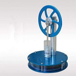 DORAMI Low Temperature Stirling Engine Stainless Motor Steam Heat Education Model Toy Kit (Blue)