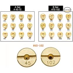 Alyone (12 Pieces Per Pack) 5mm Carburetor Jets for Mikuni Vm22 Vm24 Vm26 125 150 Main Jets (A Set)