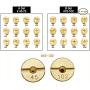 Alyone (12 Pieces Per Pack) 5mm Carburetor Jets for Mikuni Vm22 Vm24 Vm26 125 150 Main Jets (A Set)