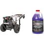 Simpson Cleaning MSH3125 MegaShot Gas Pressure Washer Powered by Honda GC190, 3200 PSI at 2.5 GPM, (49 State) + Simpson Cleaning Heavy Duty Cleaner for Pressure Washers, 1 Gallon