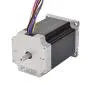 STEPPERONLINE Nema 23 Stepper Motor 2.83Nm 4A 8-Wire 6.35mm Dual Shaft CNC Mill Lathe Router