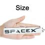 Compatible with Tesla SpaceX Sticker 3D Car Rear Trunk Emblem Sticker for Tesla Accessories (SpaceX Red)