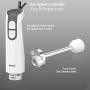 XMIX Immersion Hand Blender with 304 Stainless Steel, Handheld Single Stick Blender with Turbo Mode for Blend Baby Food, Purees Soups, Smoothies, and Dips