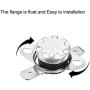 uxcell KSD301 Thermostat 115°C/239°F 10A Normally Closed N.C Adjust Snap Disc Temperature Switch 5pcs