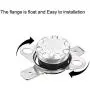 uxcell KSD301 Thermostat 115°C/239°F 10A Normally Closed N.C Adjust Snap Disc Temperature Switch 5pcs