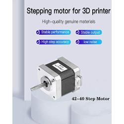 Creality 3D Printer 42-40 Stepper Motor, 2 Phases 1A 1.8 Degrees 0.4 N.M Stepper Motor for 3D Printer Extruder, Compatible with E-axis of CR-10 Series and Ender-3 Series