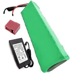 Jieoto 24V 12Ah Battery E-Bike Lithium Battery Pack, Li-Ion Battery with Charger, for 200W ~ 500W Motor, Electric Bike Motorcycle Scooter