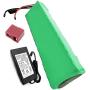 Jieoto 24V 12Ah Battery E-Bike Lithium Battery Pack, Li-Ion Battery with Charger, for 200W ~ 500W Motor, Electric Bike Motorcycle Scooter