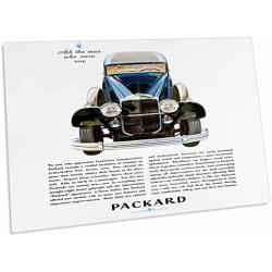 3dRose Vintage Packard Motor Company Advertising Poster - Desk Pad Place Mats (dpd-130208-1)