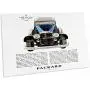 3dRose Vintage Packard Motor Company Advertising Poster - Desk Pad Place Mats (dpd-130208-1)