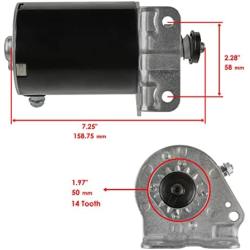 Caltric compatible with Starter John Deere D100 D105 D110 D120 100 Series Tractor 17.5Hp 19Hp 21Hp