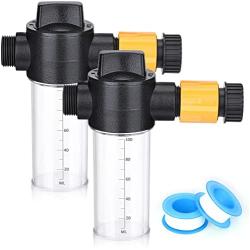 LEIFEOSH Boat Engine Flush Mixer with Seal Tape, Salt Away Flush Kit Liquid Flow Valve for Salt Remover, Ideal to Flush Outboard and Inboard Engines, Connects with Spray Nozzle, Engine Flusher, Hose