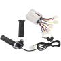 Alomejor E Bike Controller Set 36V 350W E Bike Power Display Kit, Controller and Rotary Handle Set with Thumb Throttle Grip