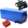 Wnicek 48V 15Ah E-Bike Lithium Battery Pack 15000mAh Lithium-ion Battery for 200W 250W 350W 500W 750W 800W 1000W Motor with Charger Fit for Electric Tricycle Golf Cart Mopeds