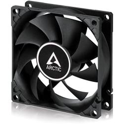 ARCTIC F8 Silent - 80 mm Case Fan, Very Quiet Motor, Computer, Almost inaudible, Push- or Pull Configuration, Fan Speed: 1200 RPM - Black