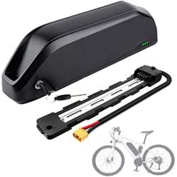 Jieoto 52V 13AH E-Bike Battery Lithium Li-ion Electric Bicycle Battery Pack with 2A Charger BMS for Bike Battery 250W 350W 500W Motors, More Suitable for Modification.