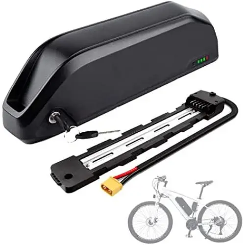 Jieoto 52V 13AH E-Bike Battery Lithium Li-ion Electric Bicycle Battery Pack with 2A Charger BMS for Bike Battery 250W 350W 500W Motors, More Suitable for Modification.