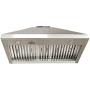 SINDA Classic Hammered Solid Copper Range Hood with High Airflow Cenrtifugal Blower, Stainless Steal Vent with Liner and Internal Motor, Baffle Filter, 30