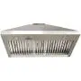 SINDA Light Hammered-Antique Copper Hand-Crafted Copper Kitchen Vent Hood, High-Quality Stainless Steel Hood Vent, 30