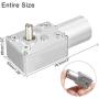 uxcell DC 3V 3RPM Worm Gear Motor 6mm Shaft High Torque Turbine Reducer