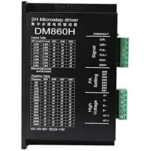 CNC DSP Digital Microstep driver DM860H Stepper Motor Controller 2-phase Digital Stepper Motor Driver for Nema 23 Nema 34 series stepper motor, Replace DMA860H