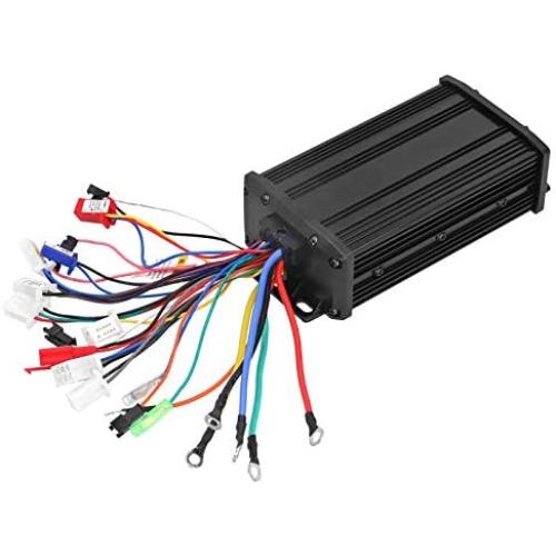 Alomejor 600W Electric Brushless Controller Motor Sinusoid Mute Brushless Speed Governing Motor Controller for Electric Bicycle Scooter