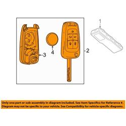 General Motors 13579216, Remote Control Transmitter for Keyless Entry and Alarm System