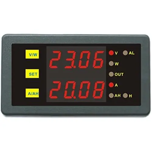AILI DC Programmable Meter Controller 0-200V 0-400A Volt Amp Power Ah Auto Shut Down Car Motor Boat Motorhome Solar Wind HHO Power