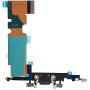 Johncase OEM Charging Port Dock Connector Flex Cable + Microphone + Cellular Antenna + Vibration Motor Connector Replacement Part Compatible for iPhone 8 Plus All Carriers (Black)