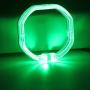 YSY 2pcs 76MM LED Light Guide Optic Angel Eyes DRL Halo Ring Super Bright for 3.0 Bi-xenon Projector Lens Shrouds (Green, 76MM)
