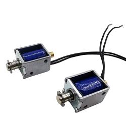 2PCS DC12V 42Ω Mini Push Pull Linear Solenoid Electromagnet 4.5mm Stroke Open Frame Actuator Electric DC Magnet Solenoid