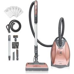 Kenmore BC7005 Friendly Crossover Bagged HEPA Canister Vacuum Cleaner 2-Motor Power Suction with Pet PowerMate, Extended Telescoping Wand, Retractable Cord, and 4 Cleaning Tools, Rose Gold
