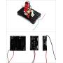 QWORK Electric Motor DC Motors Model, DIY Simple Project Assemble Kit DC 9V 12V for School Students Labs Physics Science Educational