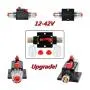 ANJOSHI 20 Amp Resettable Fuse Holder Circuit Breaker, with Manual Reset Waterproof Switch for RV Car Audio Marine Boat Motor Truck Inverter Home Solar System Replace Fuse 20A-150A/12V-42V DC (20A)