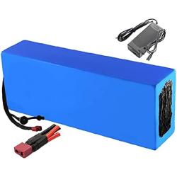 Jieoto 60V Lithium Battery Pack 12AH 15AH 20Ah 24AH 30AH Ebike Li-ion Battery for 500W 750W 1000W 1200W 1500W 1800W 2000W Scooter Golf Cart Motor with Charger+ 30A BMS