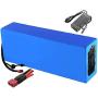 Jieoto 60V Lithium Battery Pack 12AH 15AH 20Ah 24AH 30AH Ebike Li-ion Battery for 500W 750W 1000W 1200W 1500W 1800W 2000W Scooter Golf Cart Motor with Charger+ 30A BMS