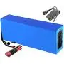 Jieoto 60V Lithium Battery Pack 12AH 15AH 20Ah 24AH 30AH Ebike Li-ion Battery for 500W 750W 1000W 1200W 1500W 1800W 2000W Scooter Golf Cart Motor with Charger+ 30A BMS