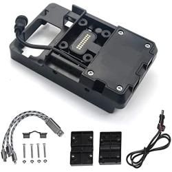 GPS Navigation Bracket, Motorcycle Mobile Phone Holder Mount Compatible with F700GS F800GS R1200GS ADV CRF1000L Africa Twin 12MM Roll Bar