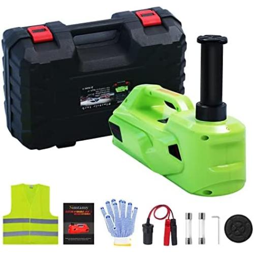 Simtamy Electric Car Jack 5 Ton(11,000lb) 12V Hydraulic Jack, Portable Emergency Car Lift Tire Change Kit