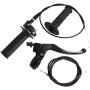 Throttle Handle,Right Brake Lever and Handle,Brake Cable and Throttle Cable, for XR80 XR100 CRF70 CRF80 CRF100 Pit Dirt Motor Bike,Baja Mini Bike,Mb165 Mb200 196cc 200cc 5.5hp 6.5hp Doodlebug Bike