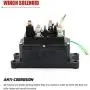 12V 250A Winch Solenoid Relay Winch Rocker Thumb Switch for ATV UTV 4x4 Vehicles 1500lb-5000lbs Winch with 6 Protecting Caps Replaces 63070, 62135, 74900, 2875714, 70715