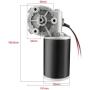 uxcell DC24V 80W 160RPM 4N.M Reversible Worm Gear Motor High Torque Speed Reducing Electric Gearbox Motor-JCF63R