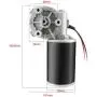 uxcell DC24V 80W 50RPM 6N.M Reversible Worm Gear Motor High Torque Speed Reducing Electric Gearbox Motor-JCF63R