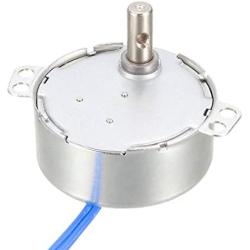uxcell Synchronous Motor AC 100-127V 48-58RPM 50-60Hz CCW/CW 4W Turntable Gear Box for Microwave Oven