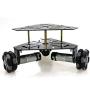 2021 SZDoit Premium Omni Wheel Metal Robot Car Chassis for Arduino / Raspberry pi, ROS Robot Platform with 3 DC High Torque Encoder Motor and 58mm Omnidirectional Wheel, DIY RC Toy Kit