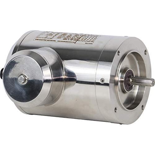 Electric Motor Washdown Round Stainless Steel 1/2HP 1800RPM 230/460V 56C TENV IP69K