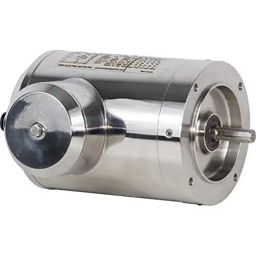 Electric Motor Washdown Round Stainless Steel 1/2HP 1800RPM 230/460V 56C TENV IP69K