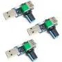 USB Fan Speed Controller, DC 5V Stepless Mini USB Fan Governor DC 4-12V to 2.5-8V 5W Regulator Speed Control Knob with Switch(3PCS)